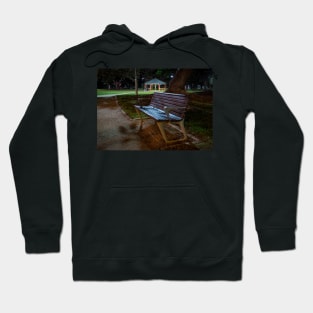 Alone at Night: A Lonely Bench in Altona Park Hoodie